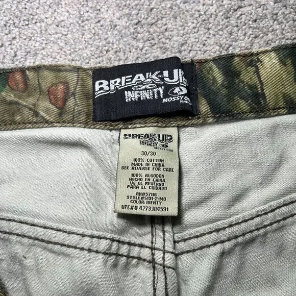 Mossy Oak Break-Up Infinity Men's Camouflage Hunting Jeans 30x30 Double Knee - Picture 3 of 6